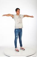 Whole body tshirt jeans  t pose reference 0008